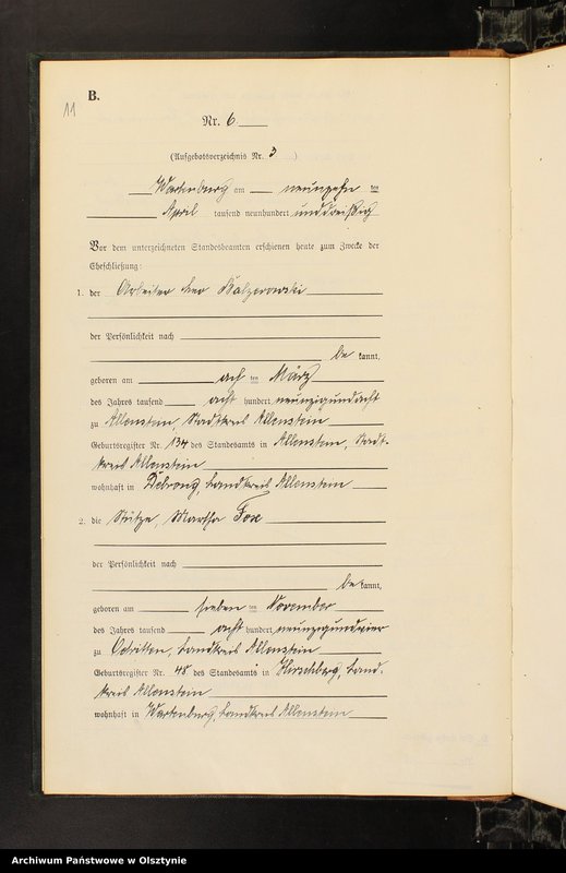 image.from.unit.number "Heirats-Haupt-Register Nr 1 - 33"