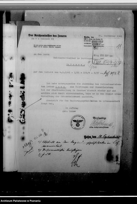 Obraz 15 z jednostki "Kunz, Lothar - komisarz obwodowy"