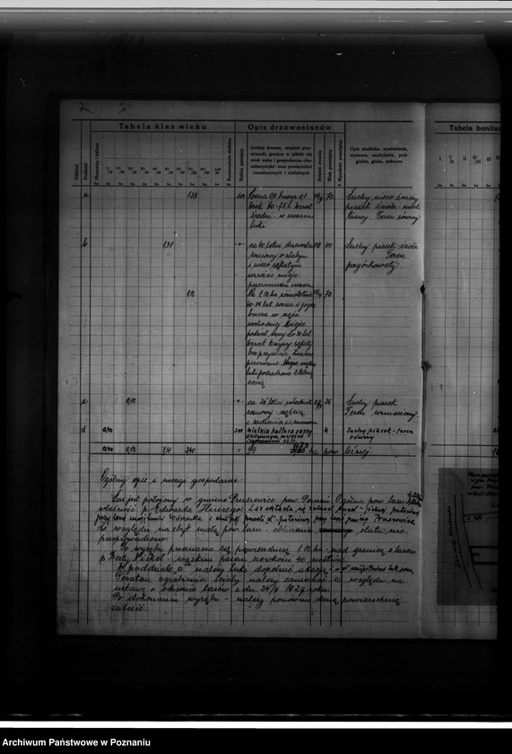 Obraz 6 z jednostki "Program urządzenia gospodarstwa leśnego dla lasu w gminie Pruszewice powiat poznański /wł. Hinz Edward/ 1929-1939"