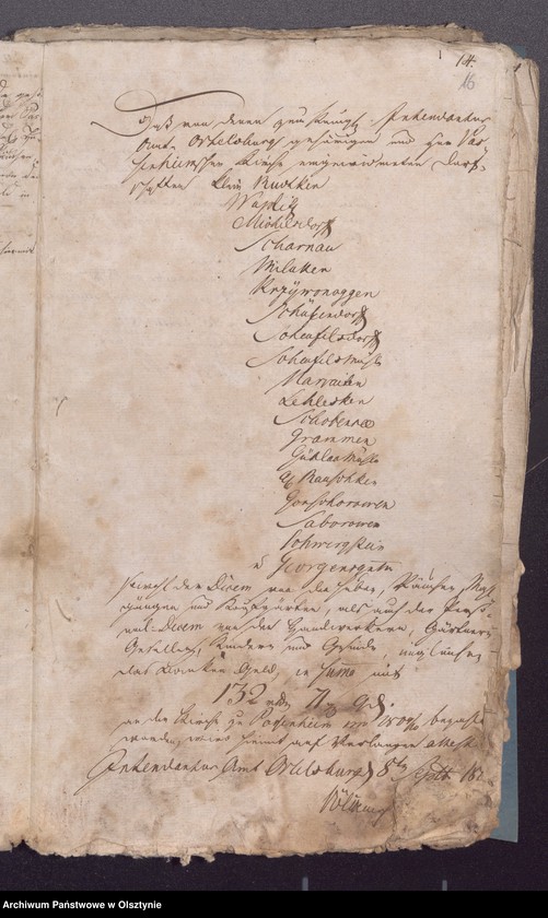 image.from.unit.number "Beläge der Einnahme und Ausgabe der Passenheimschen Stadtkirchen Rechnung"