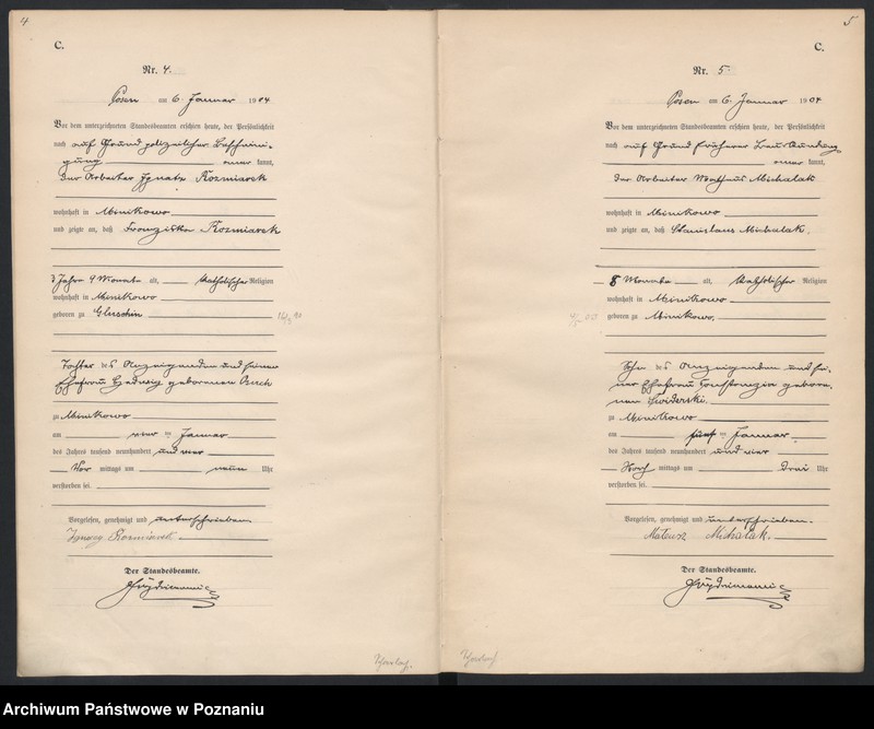 Obraz 5 z jednostki "Księga miejscowa zgonów"