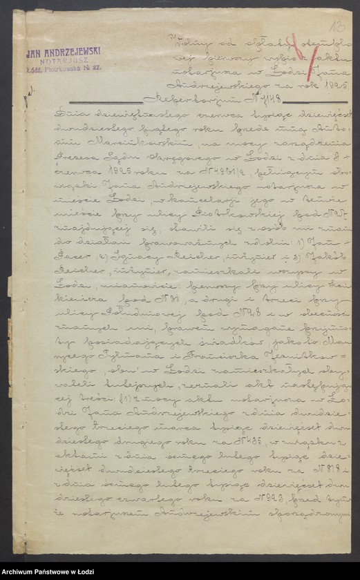 Obraz 15 z jednostki "Inż. Jakób Reicher i S-ka- Biuro Elektrotechniczne"