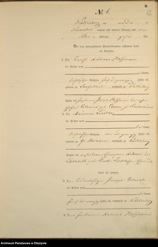 image.from.unit.number "Haupt-Heirats-Register Nr 1 - 13"