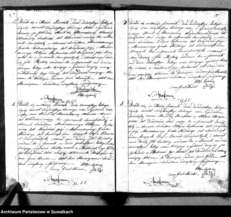 image.from.unit.number "Akta Urzędnika Stanu Cywilnego Parafii Przerośl Starozakonnych, Urodzonych, Zmarłych i Zaślubionych na 1837 rok"