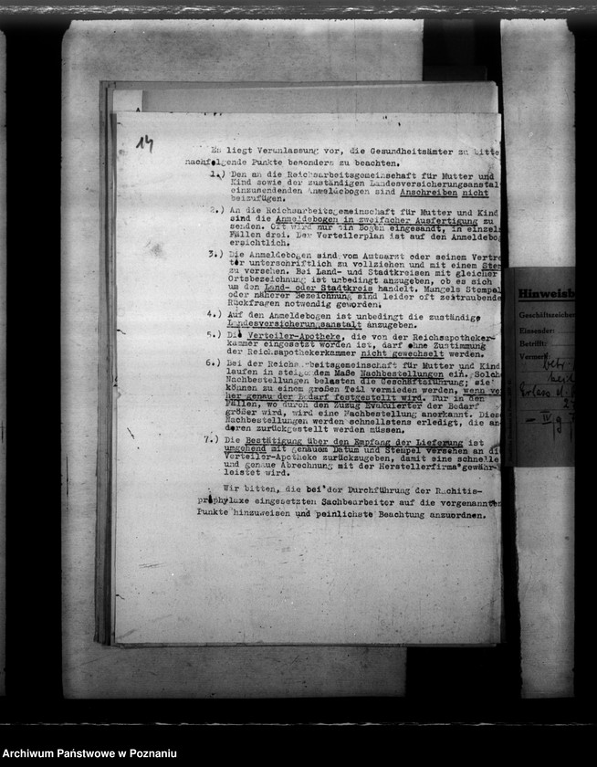 Obraz 18 z jednostki "Rachitisprophylaxe Entbindungsheime der NSV"