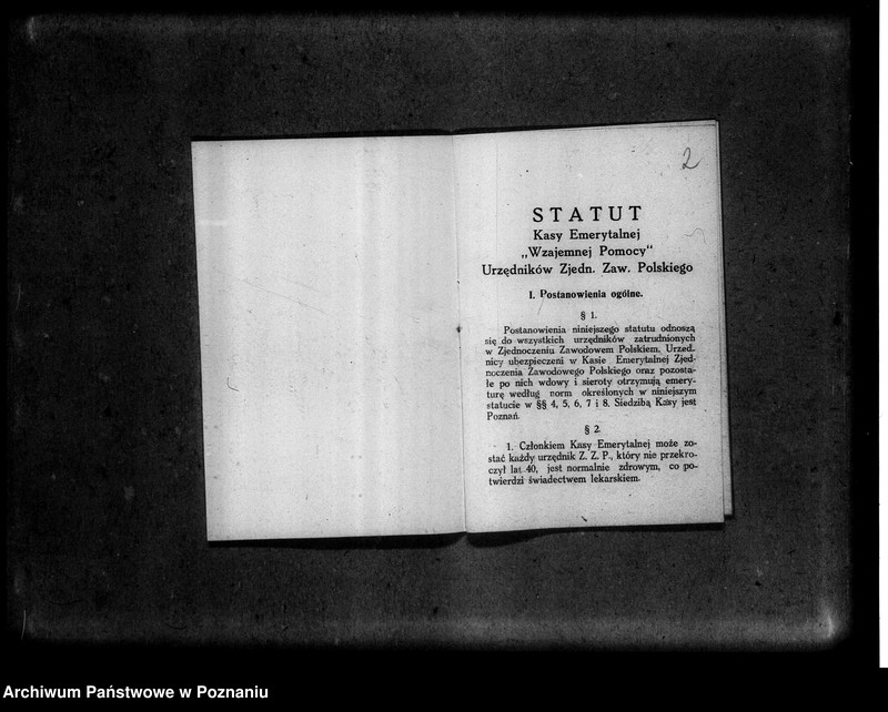 Obraz 6 z jednostki "Obliczone emerytury wypłacone z Kasy Emerytalnej "Wzajemnej Pomocy" urzędników Zjednoczenia Zawodowego Polskiego"