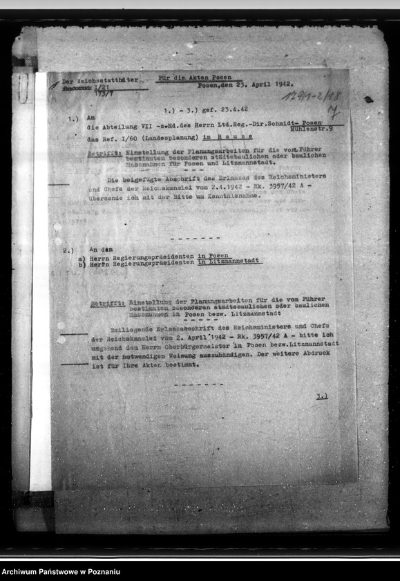 Obraz 11 z jednostki "Poligon wojskowy w Biedrusku, wstrzymanie planowania nad zabudową Łodzi i Poznania"