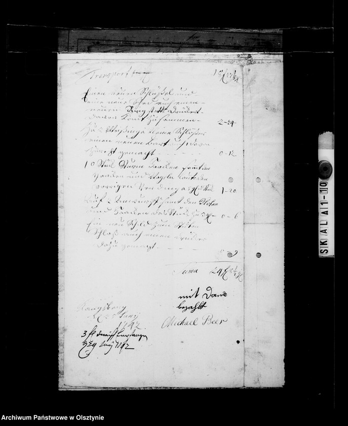 image.from.unit.number "/Schmiede-, Schlosser- u. a. Rechnungen für die Witwe Louisa Maria Gfin Lehndorff geb. v. Wallenrodt/"