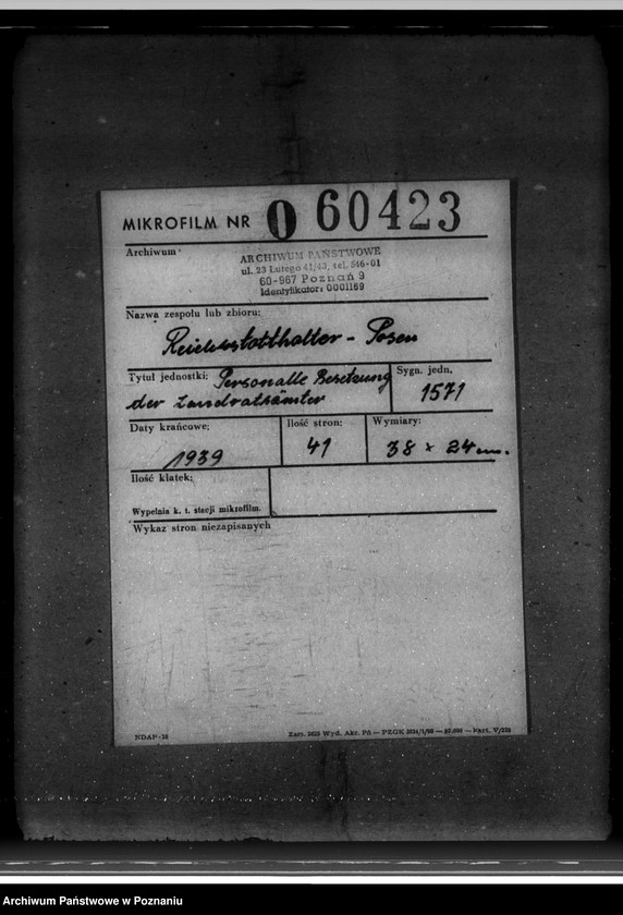 Obraz 2 z jednostki "Personelle Besetzung der Landratsämter"