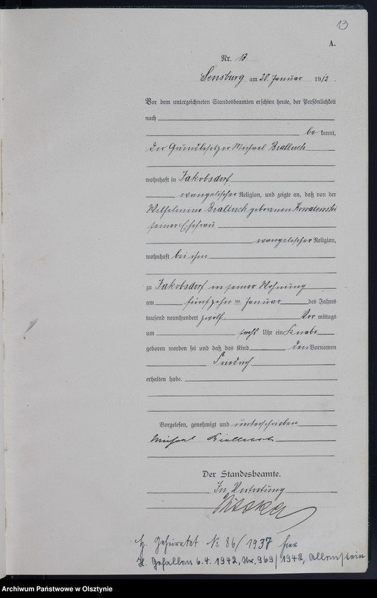 image.from.unit.number "Geburts-Haupt-Register Nr 1 -334"