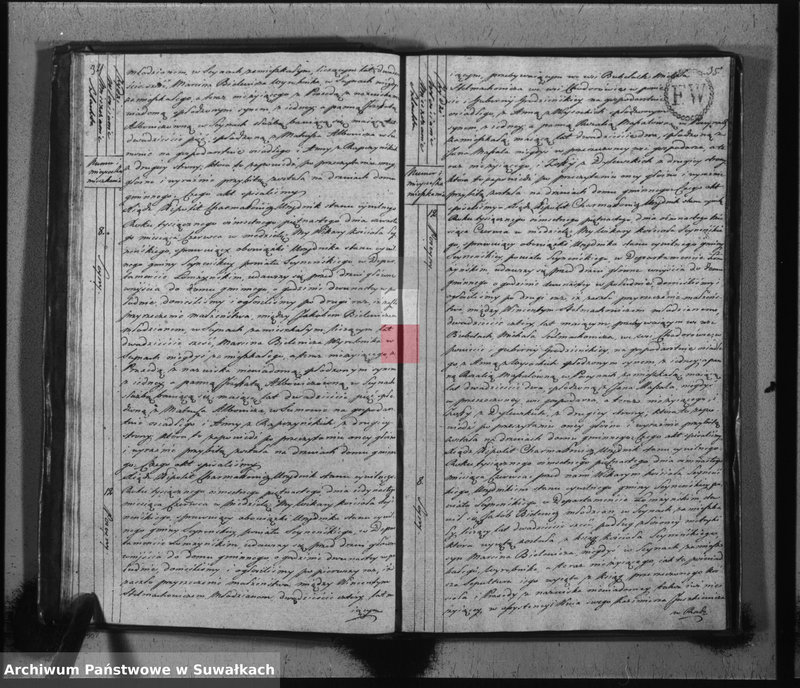 image.from.unit.number "Akta stanu cywilnego zaślubionych w gminie seyneńskiey od 1-go stycznia 1815 roku."