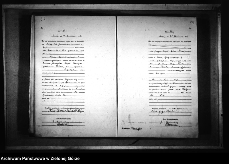 Obraz 16 z jednostki "[Księga akt urodzenia rok 1910-Żary miasto]"