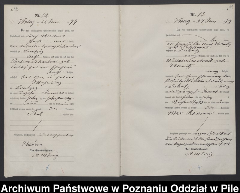 Obraz 10 z jednostki "Księga urodzeń"