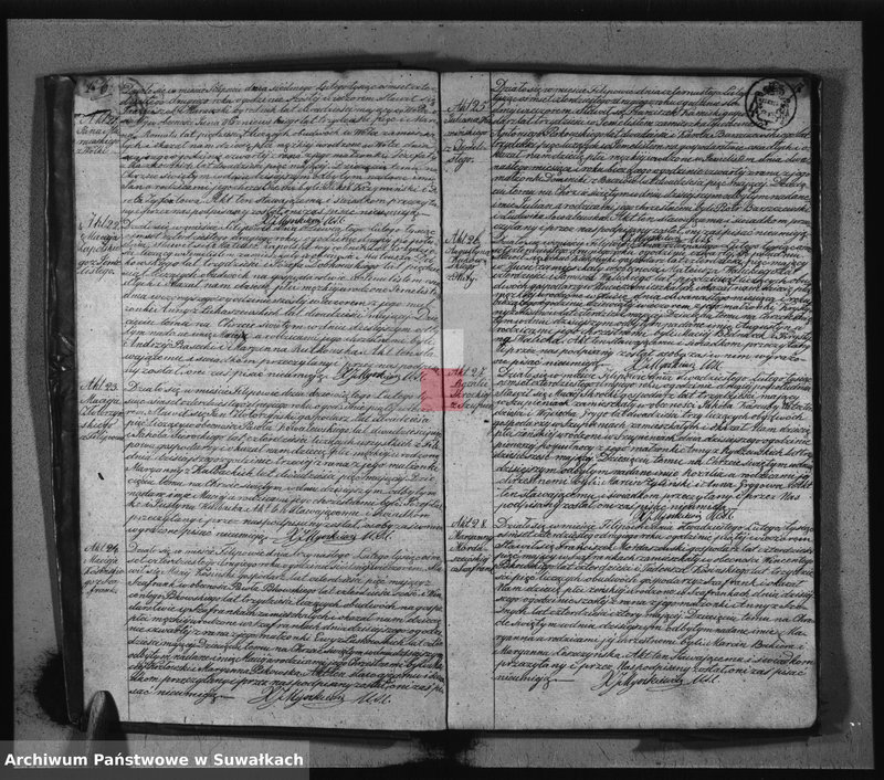 image.from.unit.number "Duplikat Akt Urodzonych, Zaślubionych i Umarłych Parafii Filipowskiey za rok 1842"