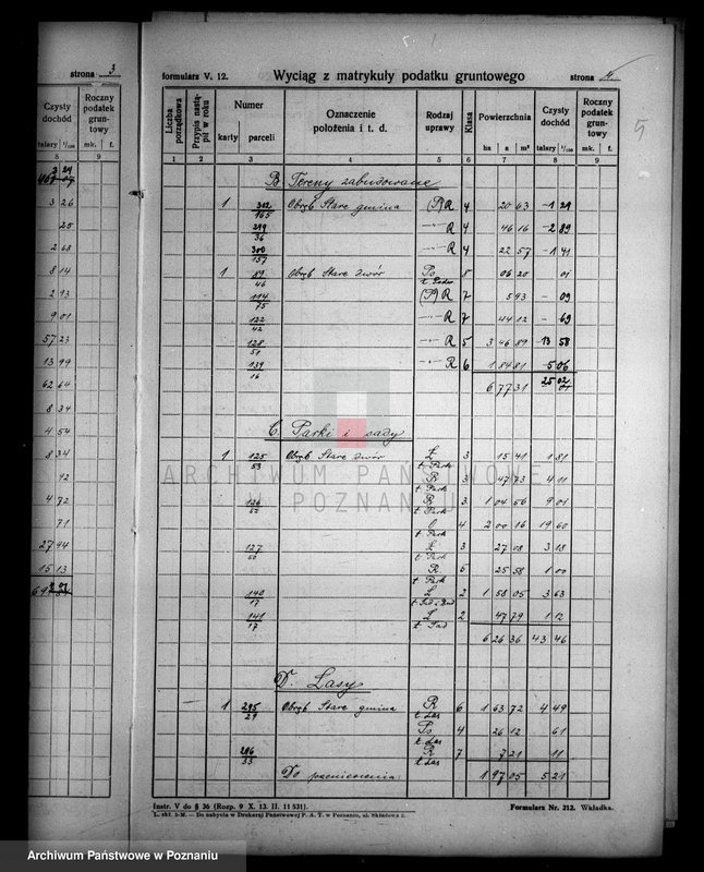 Obraz 9 z jednostki "Rejestr wyłączeń z art.. 4 majątku Stare powiatu wyrzyskiego"
