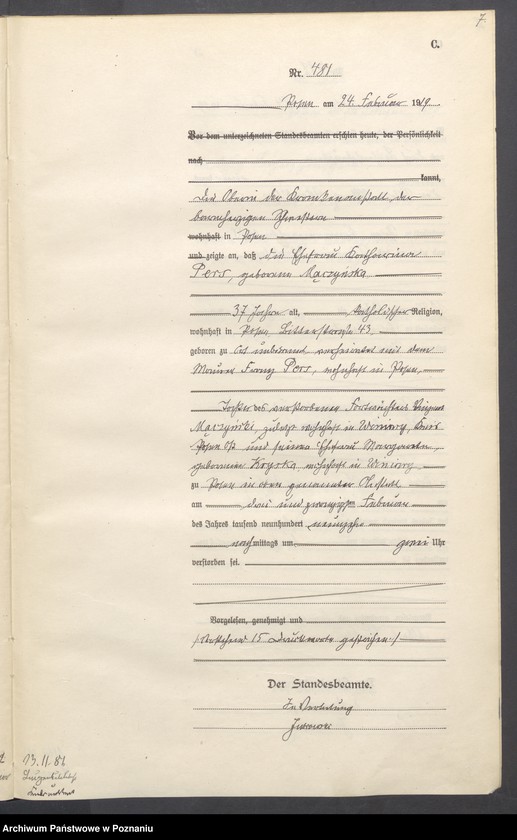 Obraz 9 z jednostki "Księga miejscowa zgonów tom II [Rejestr główny zgonów]"