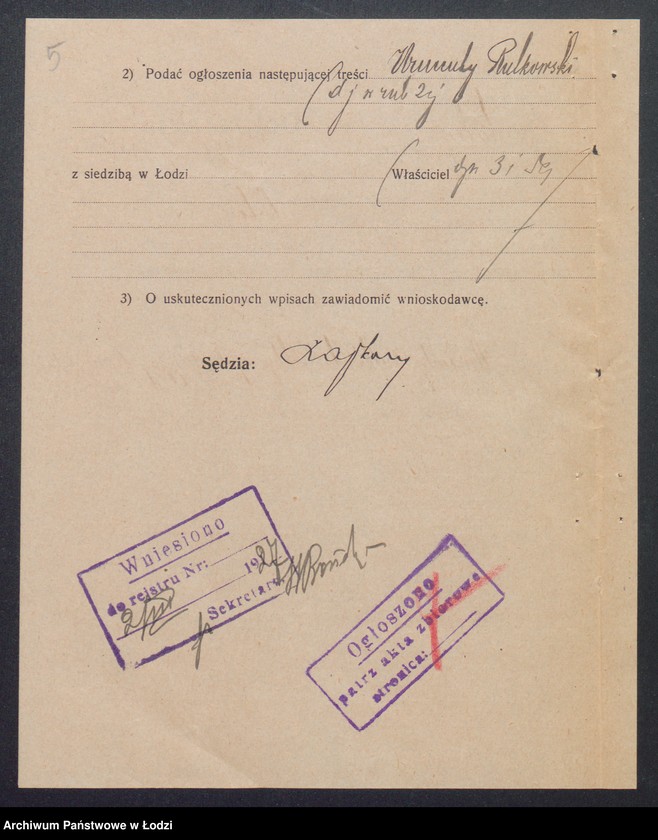 Obraz 7 z jednostki "Wincenty Rutkowski – sklep galanteryjny"