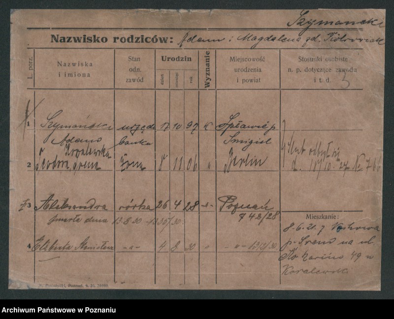 Obraz 10 z jednostki "Szymański (żonaci do Stanisław)"