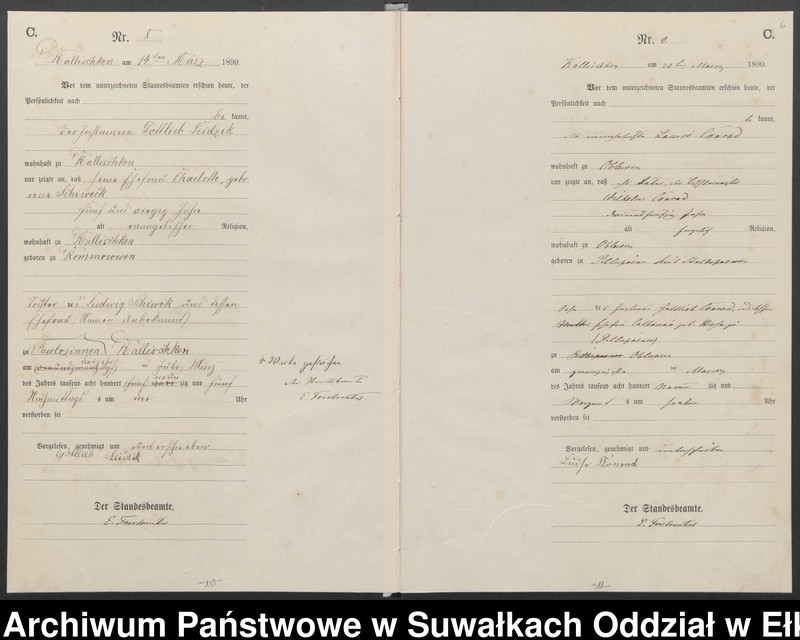 image.from.unit.number "Sterbe-Haupt-Register des Königlichen Preussischen Standes-Amtes Kallischken Kreis Johannisburg"