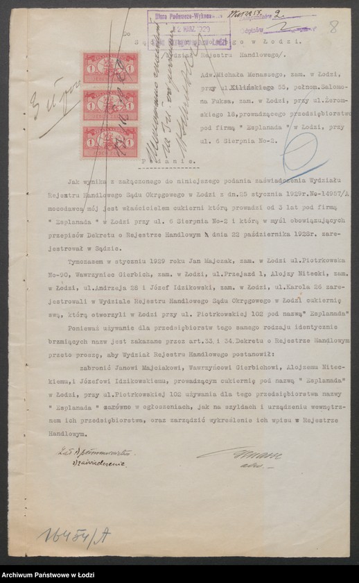 Obraz 10 z jednostki "Cukiernia „Esplanada” wł. Wawrzyniec Gierbich i s-ka"