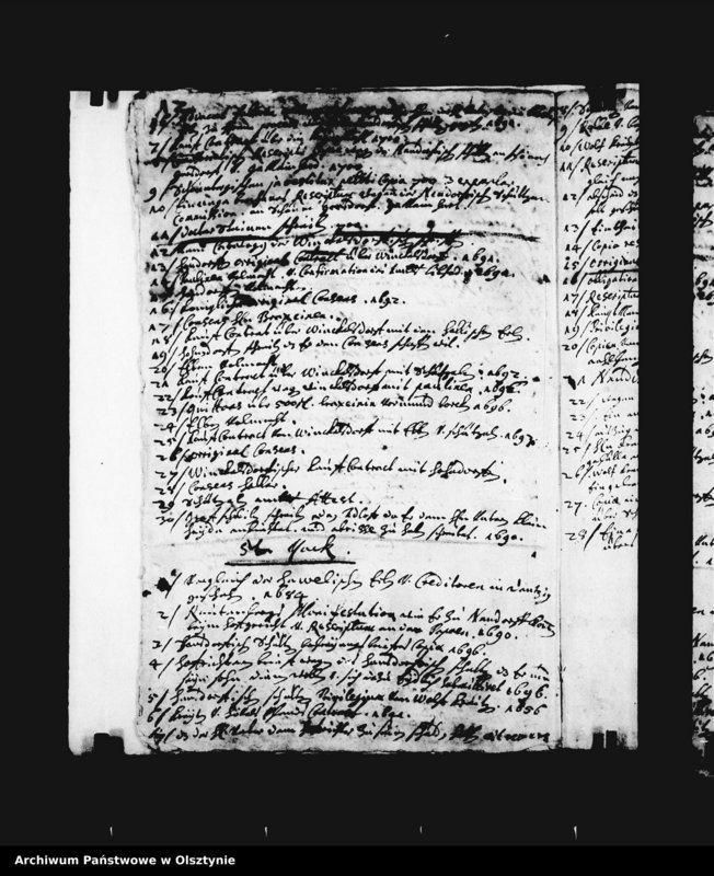 image.from.unit.number "Altes Repertorium der zwei Deutsch Eylauschen Amtsbücher und 5 Hackschiften"