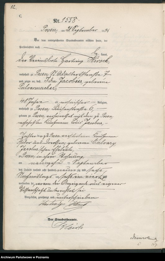 Obraz 15 z jednostki "Księga zgonów t. IV"