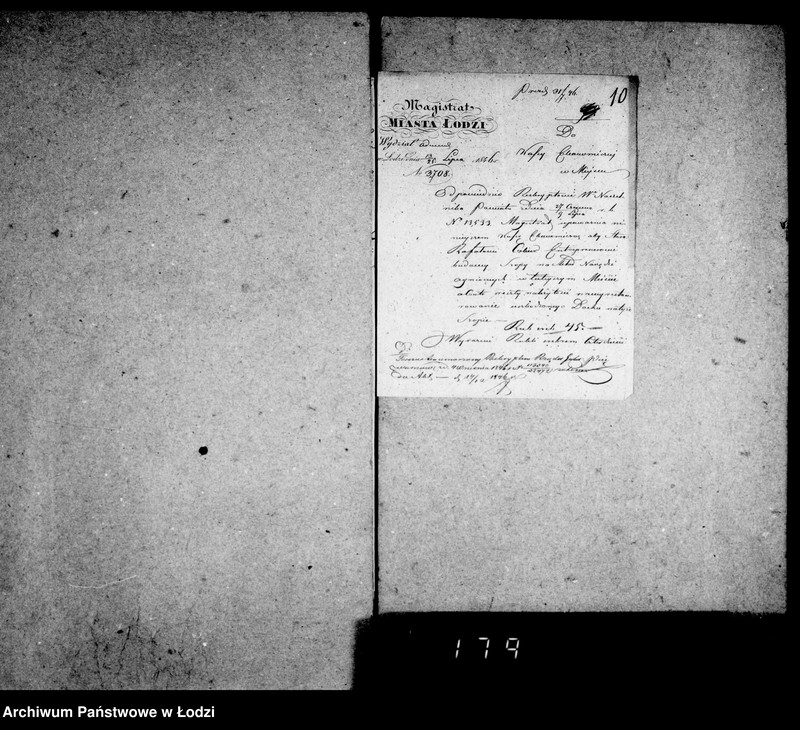 Obraz 11 z jednostki "Akta tyczące się poczynionych forszusów z kasy miasta Łodzi od roku 1846 po koniec roku"