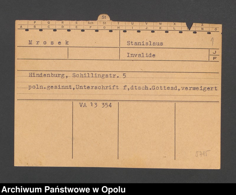 Obraz 3 z jednostki "[Mrosek Stanislaus, Hindenburg]"