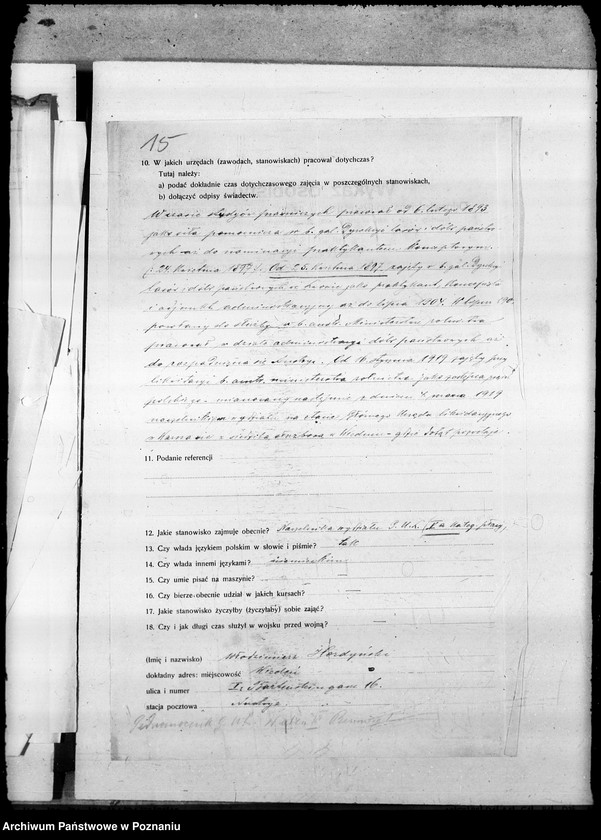 Obraz 20 z jednostki "Sprawy osobowe Pertraktacje z petentami"