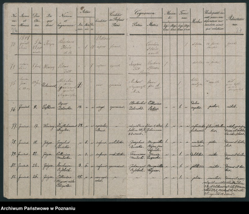 Obraz 16 z jednostki "Księga zgonów"