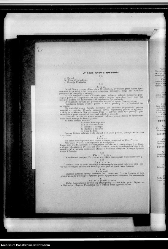 Obraz 6 z jednostki "Stowarzyszenie "Polonia- Italia" w Poznaniu: a/ dokumenty dotyczące założenia Towarzystwa /statut i inne/, b/ sprawozdania roczne z działalności i protokoły zebrań, c/ korespondencja różna, d/ listy członków, e/ druki, afisze"