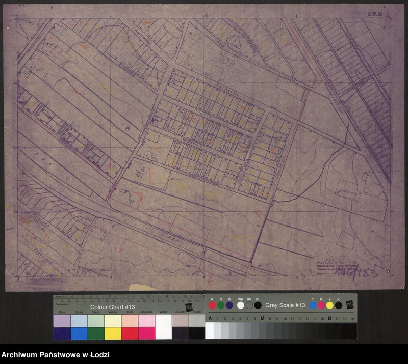 Obraz 1 z jednostki "Plan miasta Łodzi. Sekcja SW 61"