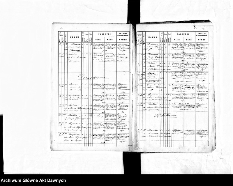 image.from.unit.number "Parafia: Jezierzany*. Dekanat: Borszczów. Księga metrykalna urodzeń dla miasta Jezierzany i wsi: Jezierzanka, Konstancja, Dawidkowce, Kapuścińce, Kolędziany, Piłatkowce, Grabowiec, Tarnawka, Zalesie, Zwiahel, Zielińce."