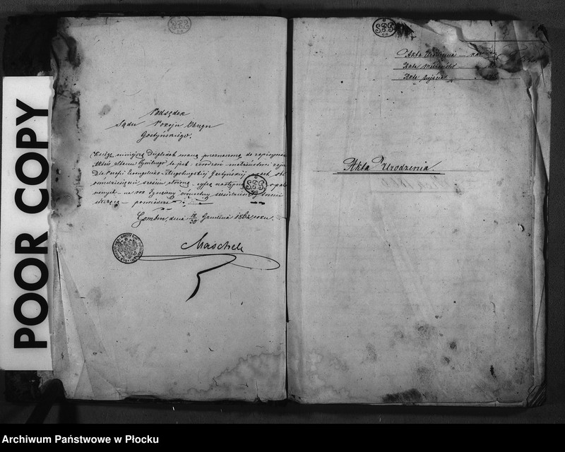 image.from.unit.number "Akta urodzeń, małżeństw i zgonów"