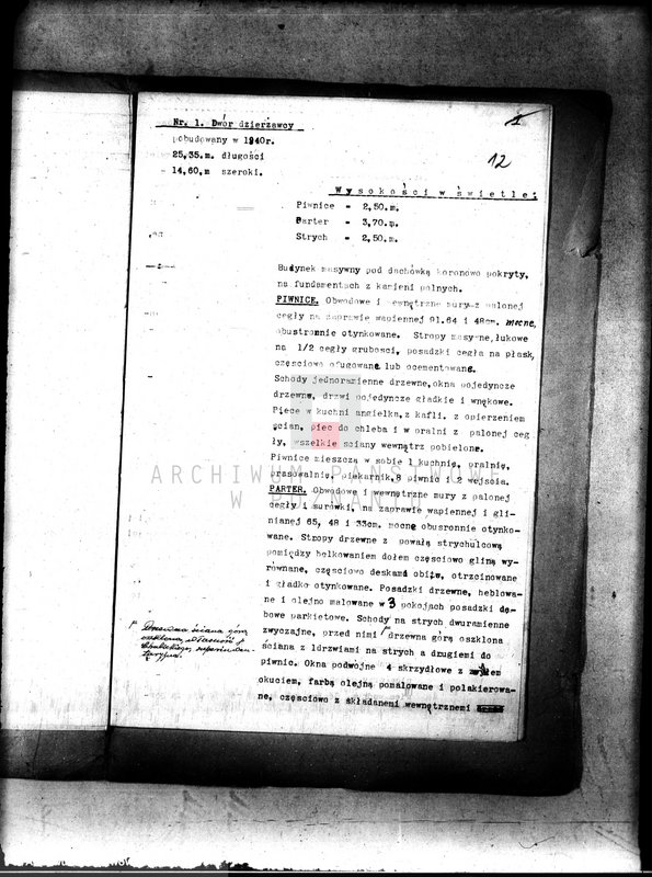 Obraz 16 z jednostki "Księga inwentaryzacyjna zabudowań na majątku państwowym Kopanina powiat wągrowiecki /opisy budynków/"