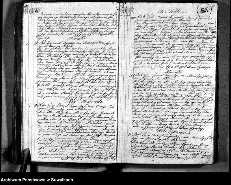 image.from.unit.number "Księga aktu urodzonych gminy suwalskiey, powiatu dąbrowskiego w departamencie łomżyńskim od dnia 1 maja 1813 po 1 maja 1814"