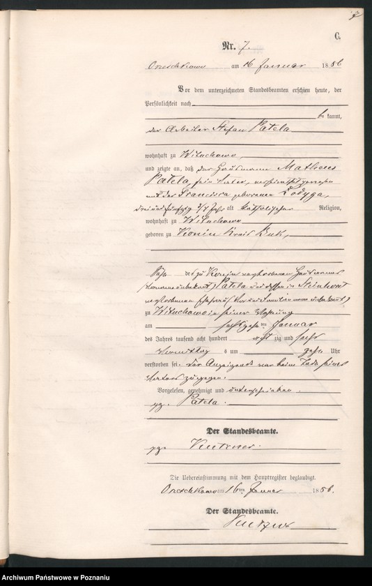 Obraz 10 z jednostki "Księga zgonów"