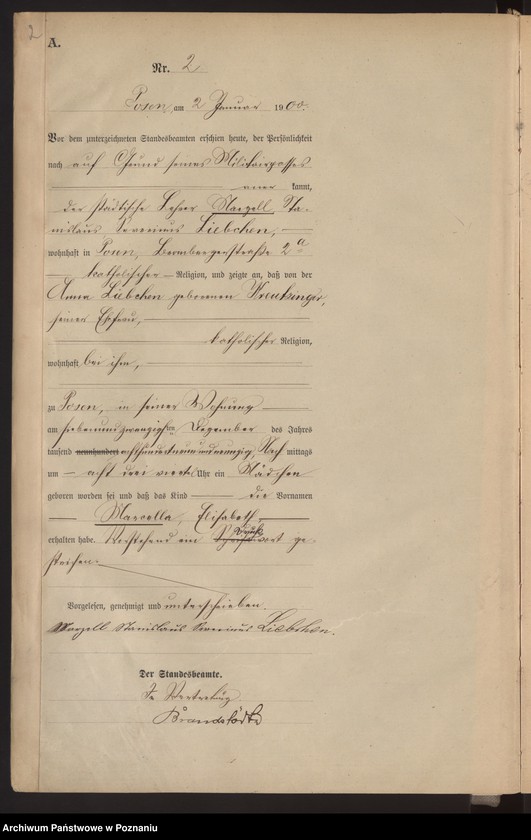 Obraz 5 z jednostki "Księga miejscowa urodzeń"