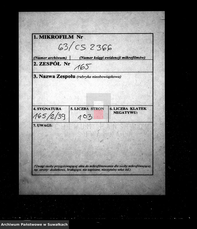 image.from.unit.number "Dokumenty k aktam braksočetanija Suvalskago Prichoda za 1874 god"