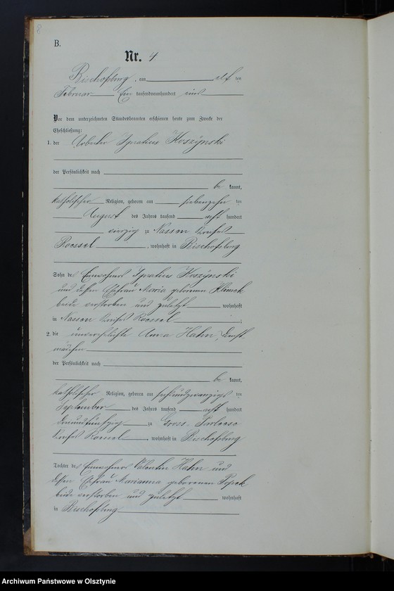 image.from.unit.number "Heiraths-Neben-Register Nr 1 - 29"