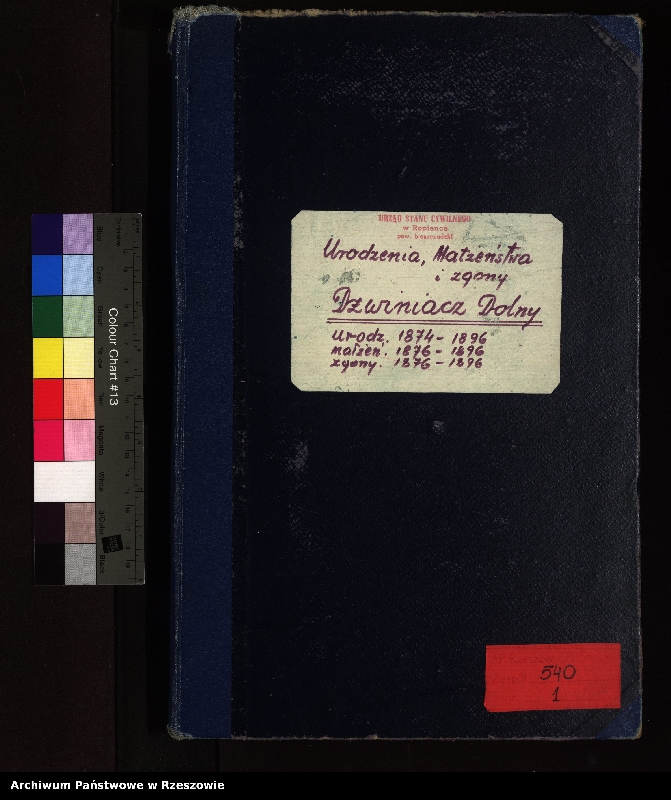 image.from.unit.number "Księga urodzeń, małżeństw, zgonów dla miejscowości Dźwiniacz Dolny"