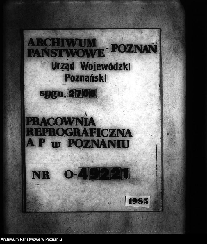 Obraz 1 z jednostki "Parcelacja prywatna majątku Owińska powiatu poznańskiego"