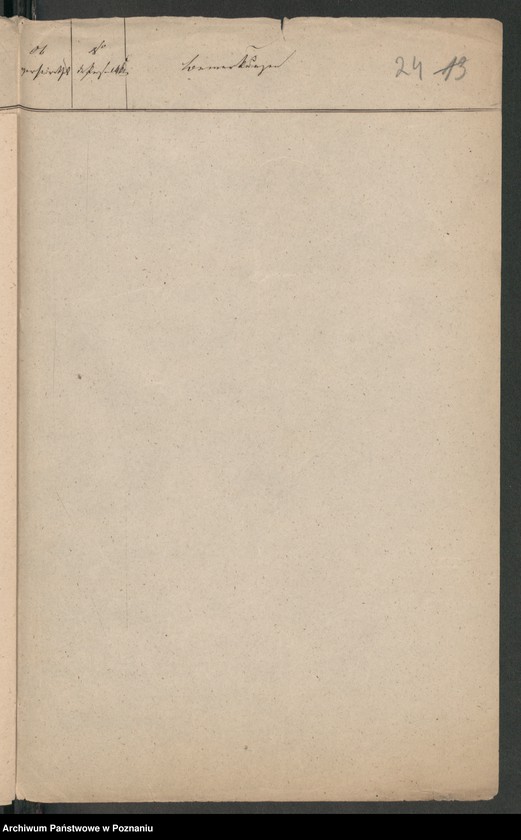 Obraz 17 z jednostki "Verzeichnis der in der Stadt Posen sich aufhaltenden polnischen Flüchtlinge und Überläufer"