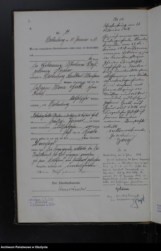 image.from.unit.number "Geburts-Haupt-Register Nr 1 - 101, 1 - 70"