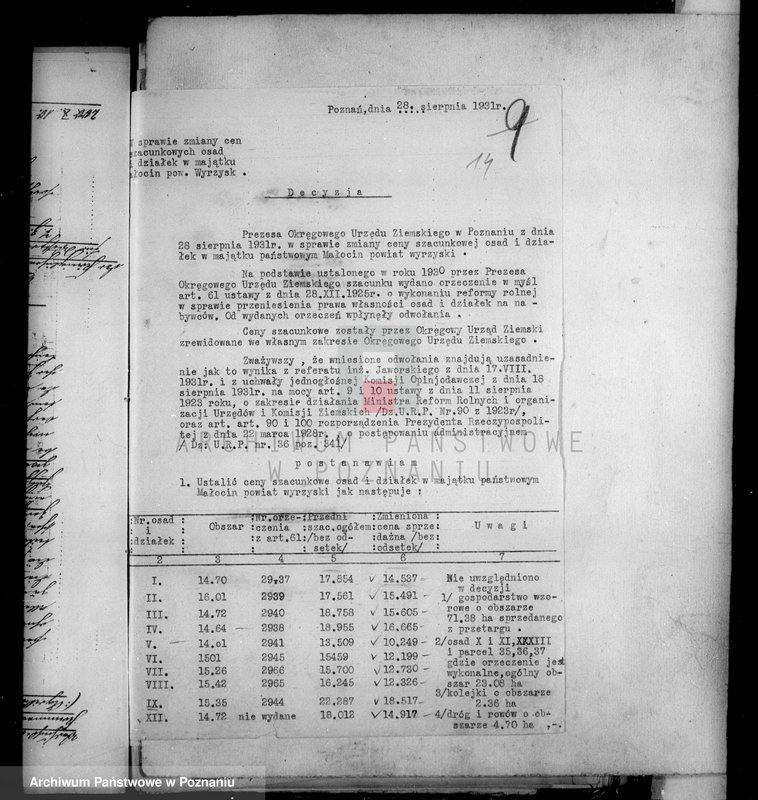 Obraz 20 z jednostki "Operat szacunkowy majątku Małocin powiatu wyrzyskiego"