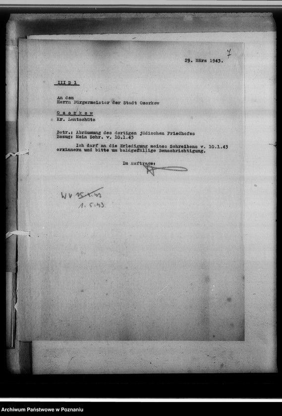 Obraz 11 z jednostki "Steindenkmäler [likwidacja żydowskich cmentarzy]"