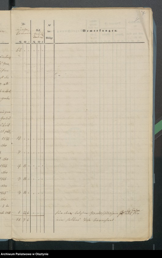 image.from.unit.number "Jahres Rechnung den beiden ewangelischen Kirchen zu Riesenburg"
