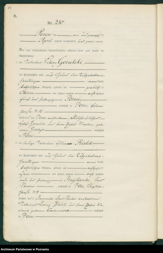 Obraz 15 z jednostki "Księga miejscowa małżeństw t. II"