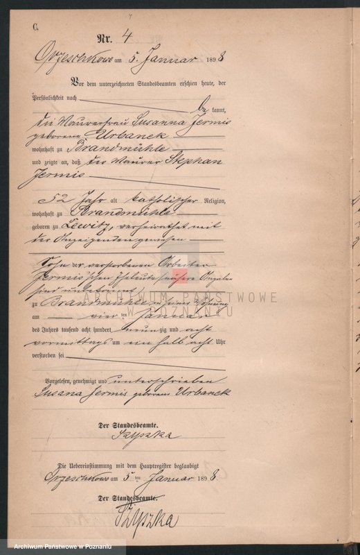 Obraz 7 z jednostki "Księga zgonów"