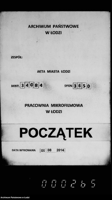 Obraz 1 z jednostki "Ob otpuske v arendu gazovago zavoda gor. Lodzi"